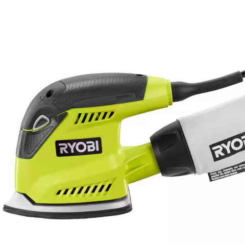 1.2 Amp Corded 5.5 in. Corner Cat Sander with Dust Bag, and Storage Case