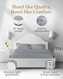 Juego de sábanas tamaño California King, sábanas 100% algodón egipcio