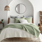 Levtex Home - Mills Waffle - Full/Queen Quilt Set - Desert Sage Cotton Waffle -