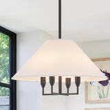 Rustic Modern Chandelier for Entryway, Dining Room