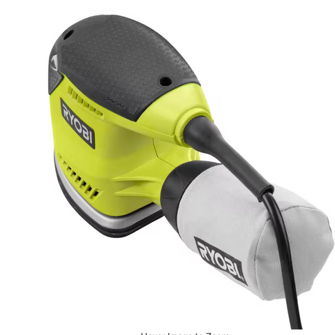 1.2 Amp Corded 5.5 in. Corner Cat Sander with Dust Bag, and Storage Case